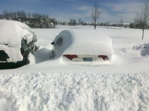 Blizzard 2010: Sunday Honda Snowpile (1)
