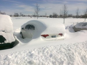 Blizzard 2010: Sunday Honda Snowpile (2)