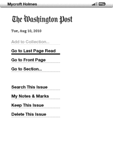 Periodical Info Page