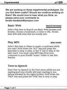 Experimental Features