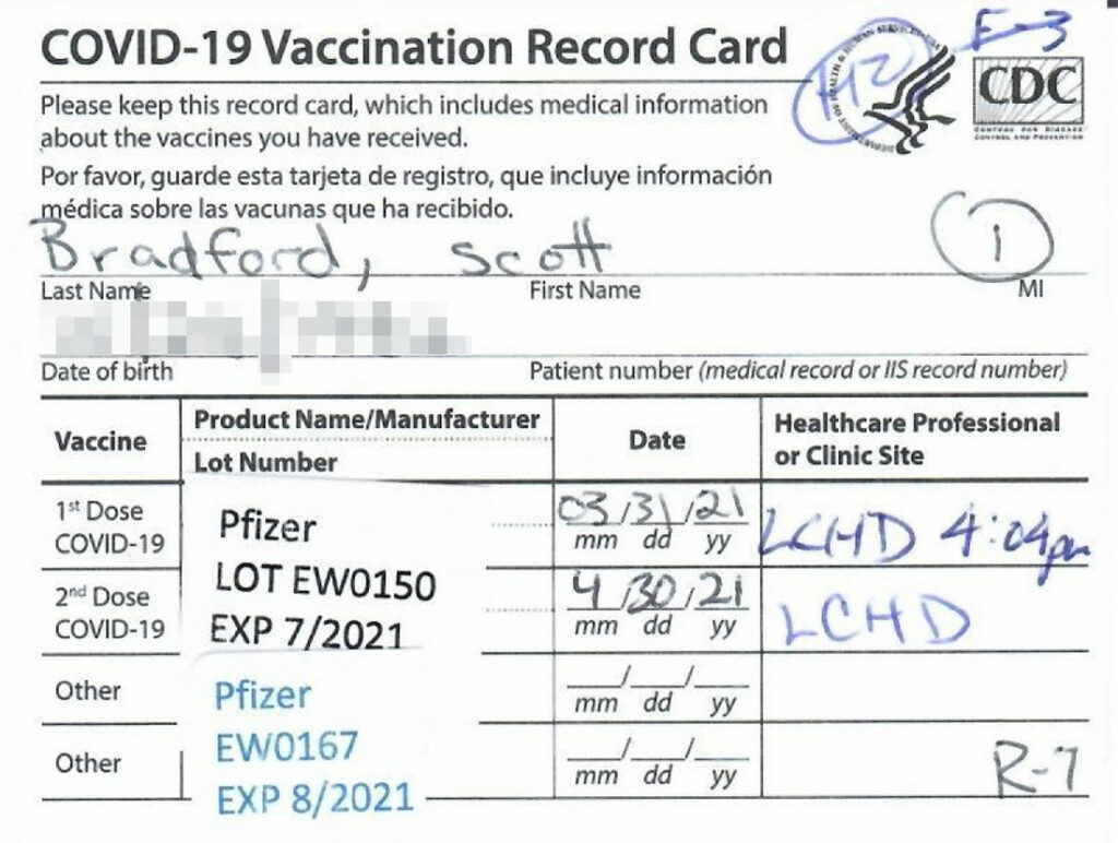 COVID-19 Vaccination Record